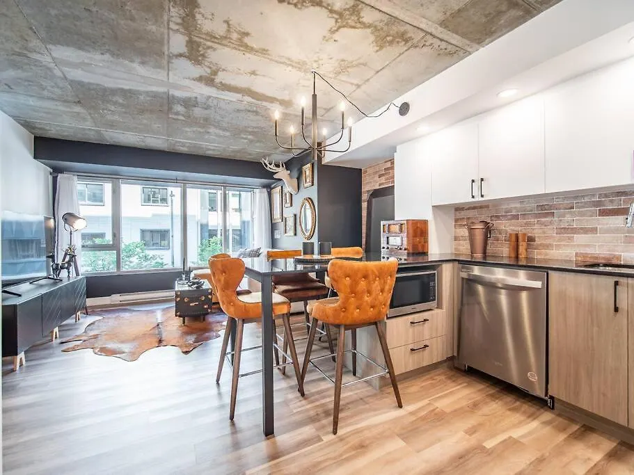 Le Rustique, Chic En Ville, Bbq/ Piscine Quebec Apartmán